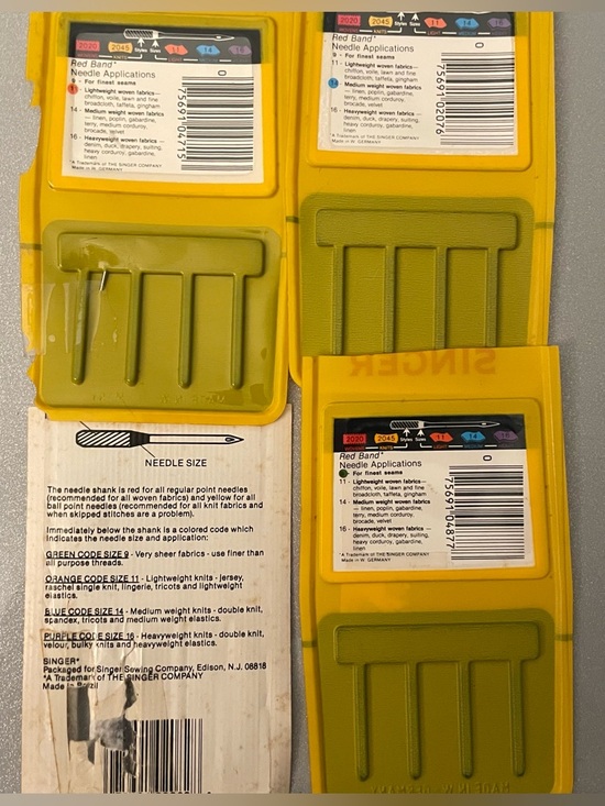 SINGER Style 2020 2045 Sewing Machine Needles Lot Regular Ball Point Heavy Duty - Picture 3 of 9